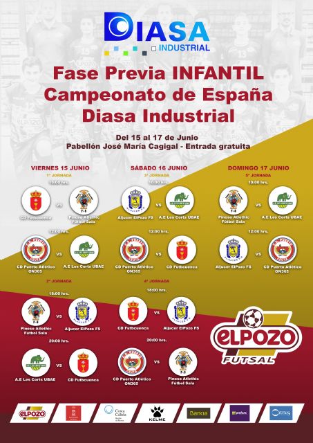 Aljucer ElPozo FS ejerce de anfitrión en la fase previa del Campeonato de España Infantil - 1, Foto 1