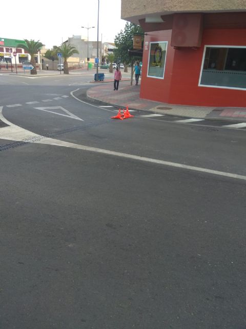 La avenida de España permanecer cortada una semana para arreglar una rejilla de recogida de pluviales, Foto 3
