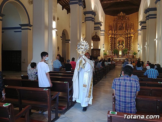 Este año el Santísimo no ha salido en procesión en la celebración del Corpus Christi, Foto 4