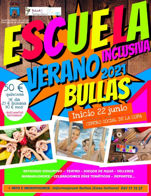 Escuelas de verano en Bullas y La Copa - 1, Foto 1