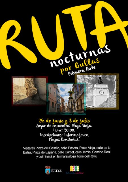 Rutas nocturnas para dar a conocer la historia y patrimonio de Bullas - 1, Foto 1