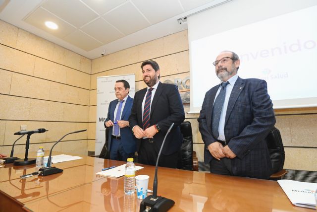 López Miras asiste a la presentación del futuro Hospital Mederi Guadalentín, Foto 1