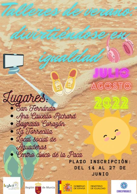 El Ayuntamiento de Lorca organiza los talleres 'Divirtiéndose en Igualdad' de los que más de medio millar de niños y niñas podrán disfrutar este verano - 2, Foto 2