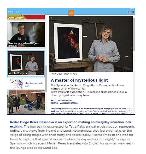 Pérez Casanova expone en la factoría de Tetrapak, en Suecia - 3, Foto 3