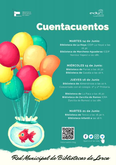 La concejalía de Educación organiza, a través de la Red Municipal de Bibliotecas, una nueva programación de cuentacuentos en las bibliotecas de las pedanías - 1, Foto 1