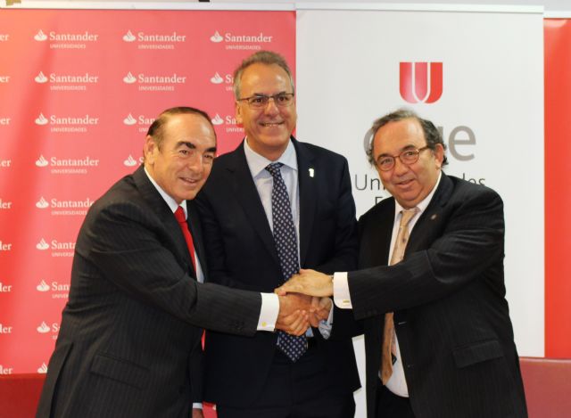 Crue Universidades Españolas, Banco Santander y la Universidad de Murcia firman un convenio para el desarrollo del Proyecto Hércules - 1, Foto 1