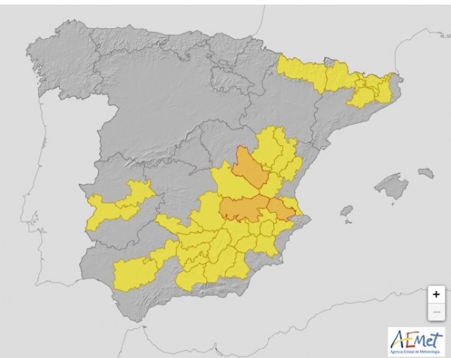 Meteorología decreta alerta amarilla por tormentas hoy en la zona de Cieza - 1, Foto 1