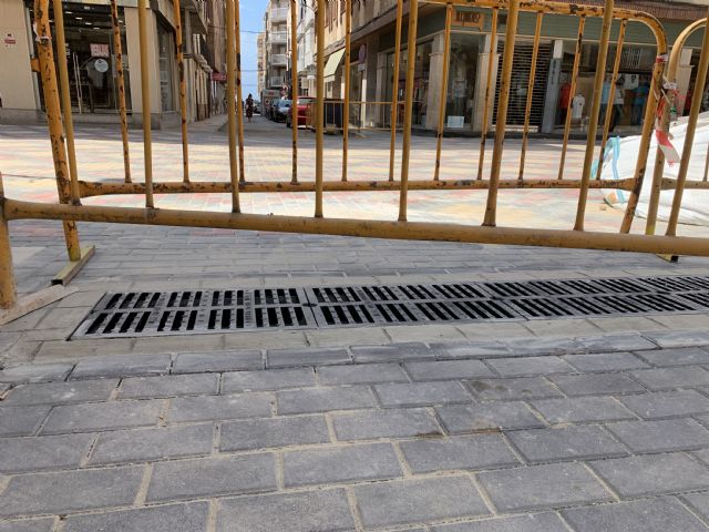La calle Conde de Aranda contará con una red de evacuación de pluviales de la que carecía antes de las obras de peatonalización - 1, Foto 1