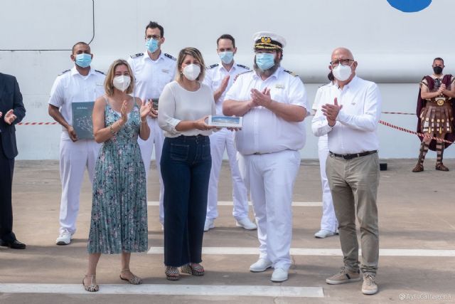 El AIDA Perla, el primer crucero internacional en 16 meses, atraca en el puerto de Cartagena - 1, Foto 1