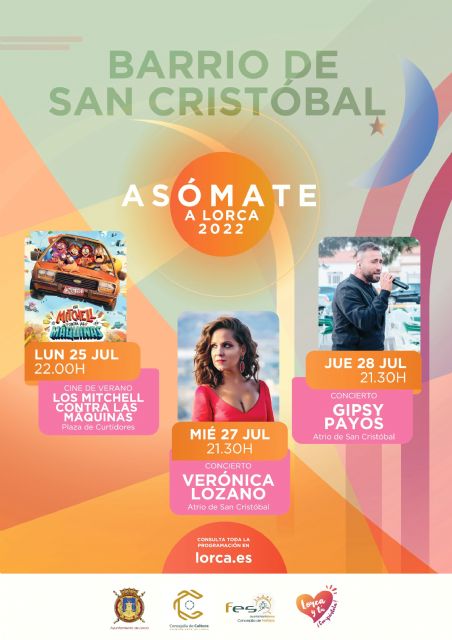 El Barrio de San Cristóbal acoge cine de verano y conciertos dentro de la programación 'Asómate a Lorca' organizada por el Ayuntamiento - 3, Foto 3