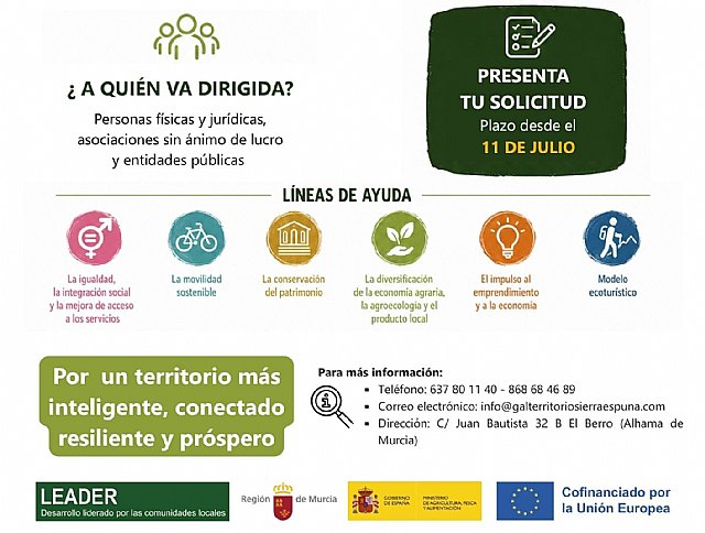 Abierta la Convocatoria de Ayudas LEADER 2023-2027 del Grupo de Acción Local del Territorio de Sierra Espuña, Foto 2