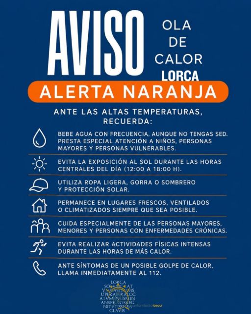 Lorca activa un operativo especial de protección para las personas ante la ola de calor prevista por la Agencia Estatal de Meteorología para los próximos días - 2, Foto 2
