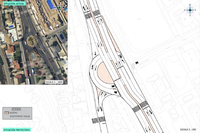 La nueva rotonda del Caballito mejorará la movilidad y eliminará los atascos en La Manga - 1, Foto 1