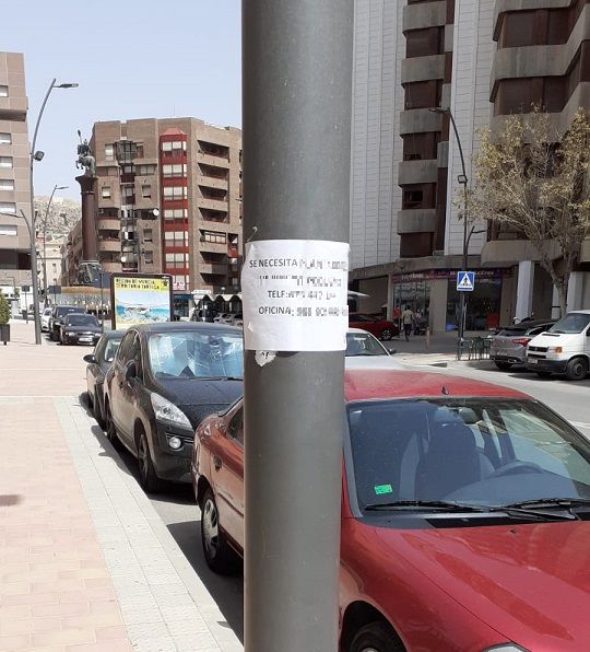 La Policía Local de Lorca denuncia a una empresa de trabajo temporal (ETT) por colocar carteles en lugares no autorizados incumpliendo la ordenanza municipal de Limpieza Viaria - 2, Foto 2
