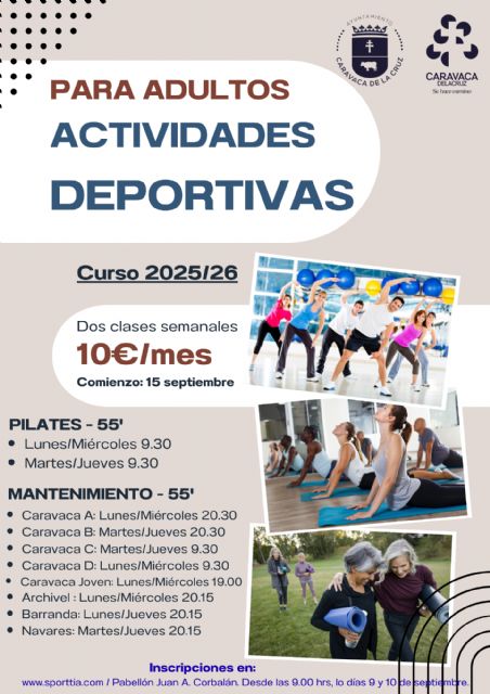 El Ayuntamiento de Caravaca oferta más de 700 plazas dentro de su programa de actividades deportivas para la población adulta - 3, Foto 3