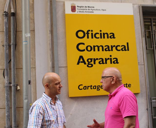 Ciudadanos Cartagena reclama más ayudas para los agricultores en su visita a la Oficina Comarcal Agraria - 1, Foto 1