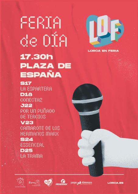 Vuelve la Feria de Día al casco histórico de Lorca con 24 conciertos que se desarrollarán en las plazas de España, Calderón y Arcoiris y la Glorieta de San Vicente - 4, Foto 4