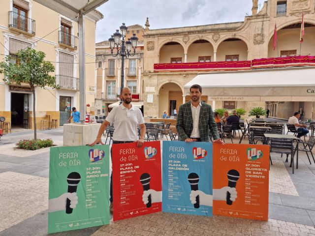 Vuelve la Feria de Día al casco histórico de Lorca con 24 conciertos que se desarrollarán en las plazas de España, Calderón y Arcoiris y la Glorieta de San Vicente - 5, Foto 5