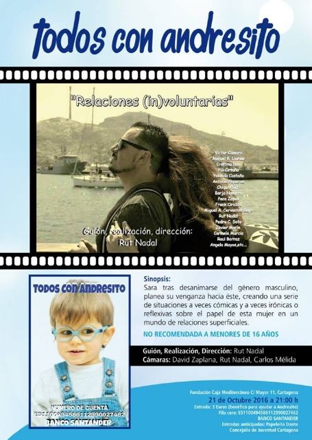 La película Relaciones Involuntarias donará su recaudación para luchar por la causa de Andresito - 1, Foto 1