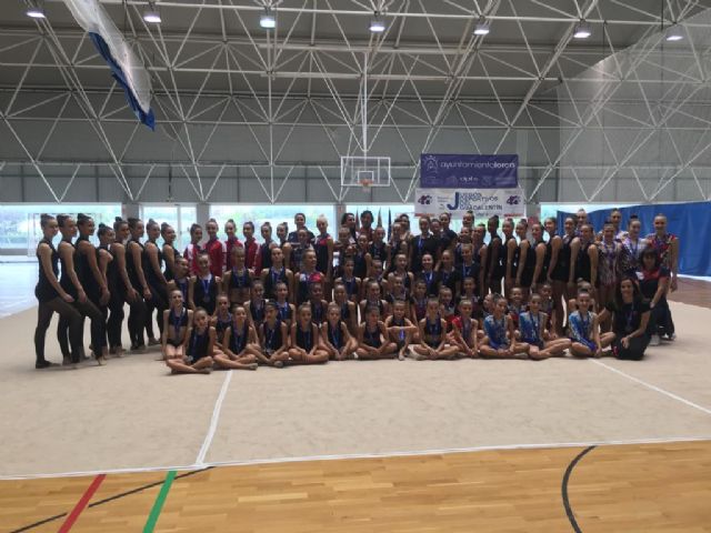 Cien gimnastas despiden los Juegos del Guadalentín con una exhibición de gimnasia rítmica y estética - 1, Foto 1