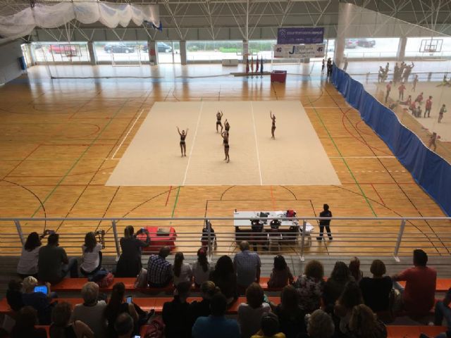Cien gimnastas despiden los Juegos del Guadalentín con una exhibición de gimnasia rítmica y estética - 2, Foto 2