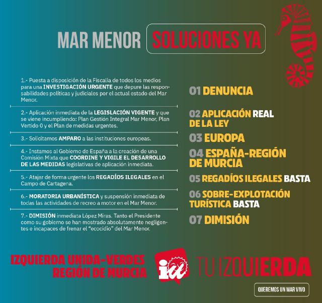 IU-Verdes solicita amparo a las instituciones europeas ante el ecocidio del Mar Menor. - 2, Foto 2