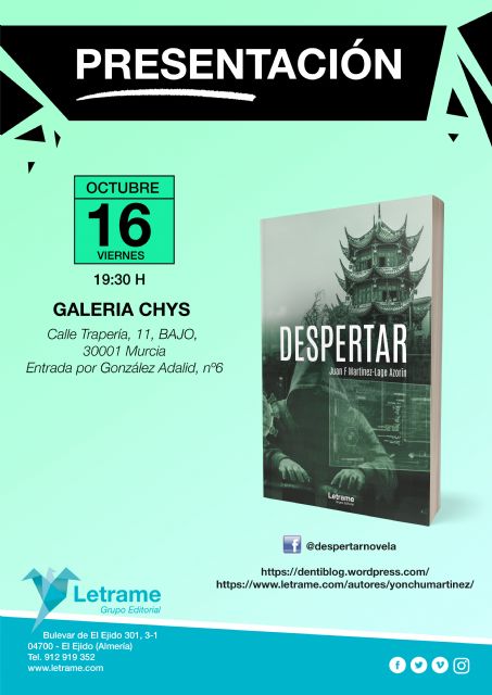 La galería Chys acoge la presentación de Despertar, ópera prima del murciano Juan F. Martínez-Lage - 3, Foto 3