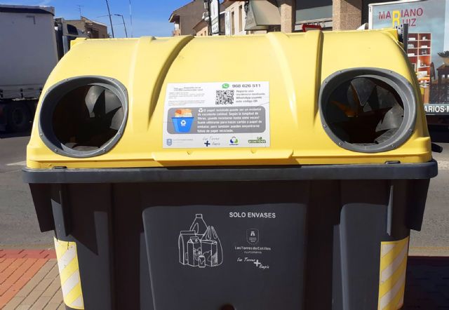 Vinilos informativos en los contenedores de Las Torres de Cotillas para facilitar el reciclaje - 2, Foto 2