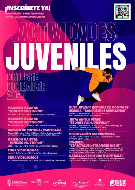 La Concejalía de Juventud de Molina de Segura inicia la programación Actividades Juveniles de octubre a diciembre de 2025 - 1, Foto 1