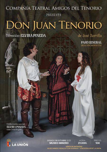 La obra “Don Juan Tenorio” llega al Museo Minero de La Unión de la mano de la Compañía Teatral Amigos del Tenorio - 1, Foto 1