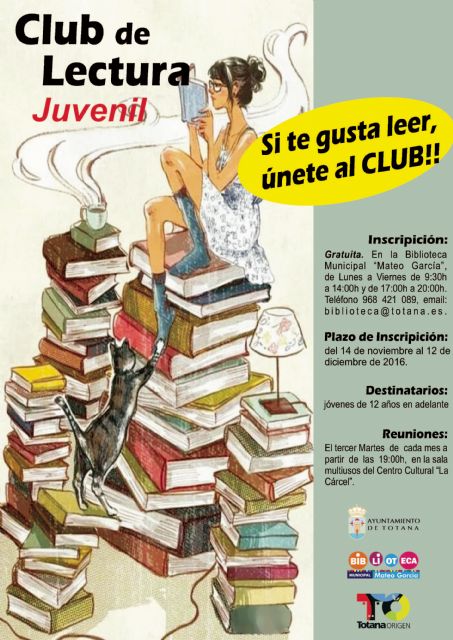La Concejalía de Cultura pone en marcha el Club de Lectura Juvenil para incentivar la dinamización lectora de los jóvenes