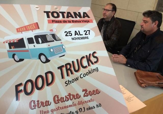 La plaza de la Balsa Vieja de Totana acoge del 25 al 27 de noviembre el festival de vehículos de comida callejera Food Trucks, Foto 1