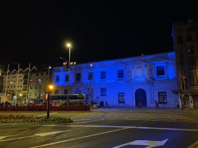 El Moneo, el Palacio Almudí y Murcia Río se iluminan de azul por el Día Mundial de la Diabetes - 4, Foto 4