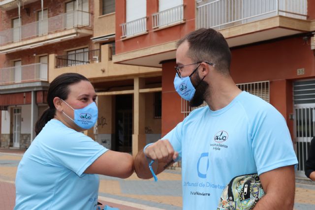 El Partido Popular se une a la marcha Anda conmigo 2.0 de la Asociación de Diabéticos de Águilas - 1, Foto 1