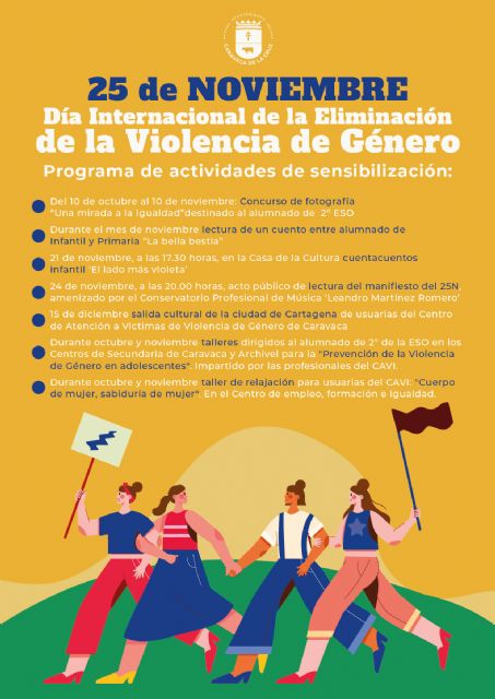El Ayuntamiento de Caravaca programa actividades de sensibilización en el marco de la conmemoración del Día Internacional para la Eliminación de la Violencia de Género - 1, Foto 1