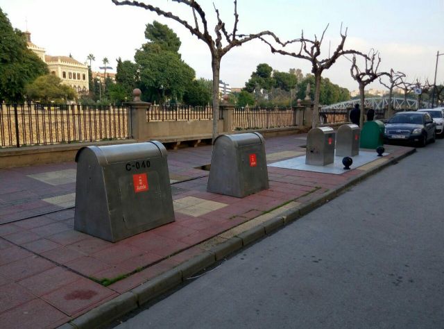 Contenedores soterrados de tres puntos de la ciudad son por fin operativos tras varias peticiones de Ahora Murcia - 2, Foto 2