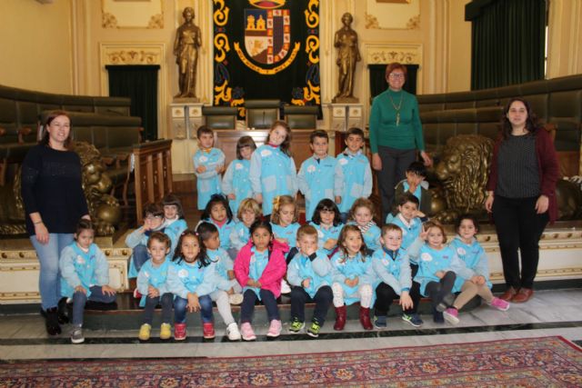 Alumnos del Colegio Mariano Suárez visitan el Ayuntamiento de Jumilla - 2, Foto 2