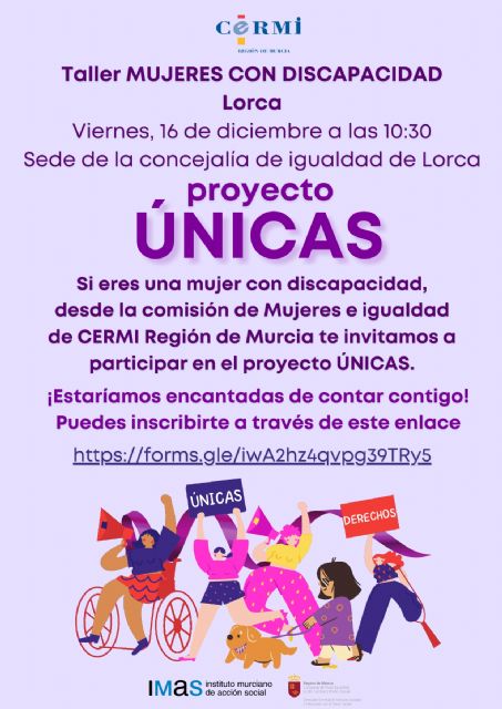 Este viernes se celebrará, en la sede de la concejalía de Igualdad, la segunda edición del Taller Mujeres con Discapacidad incluido Proyectos Únicas - 1, Foto 1
