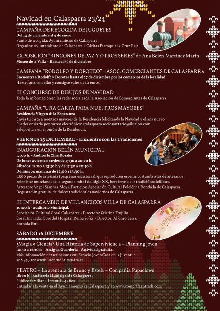 El Ayuntamiento de Calasparra presenta un extenso y participativo programa de actividades para celebrar la Navidad - 2, Foto 2