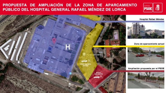 El PSOE propone la ampliación de la zona de aparcamiento público del Hospital Rafael Méndez - 2, Foto 2