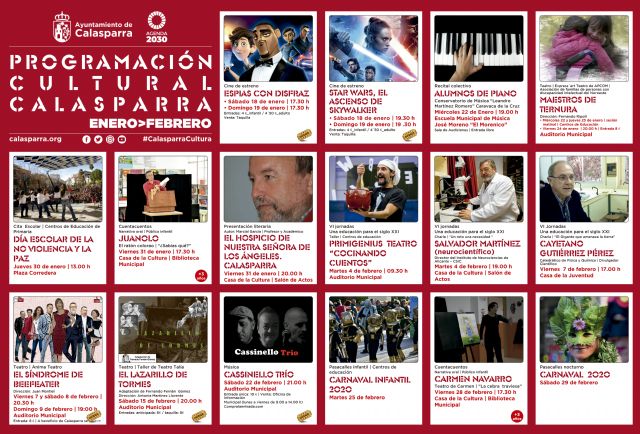 Programación Cultural Calasparra Enero > Febrero - 1, Foto 1