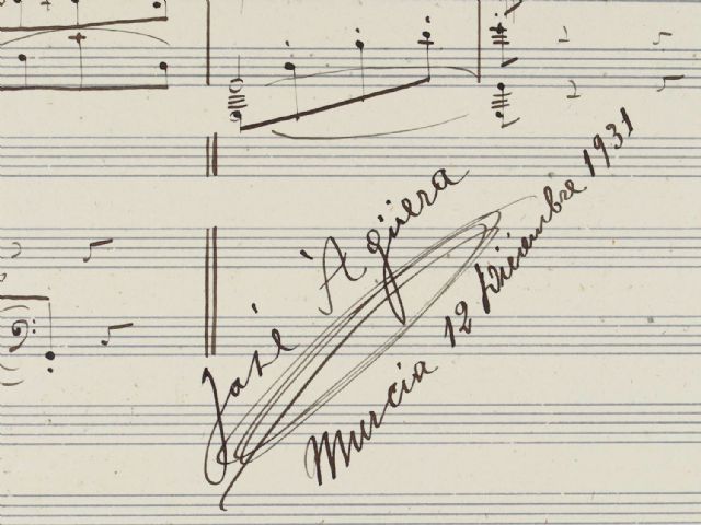 El Archivo General recibe el fondo musical y personal del compositor murciano José Agüera - 3, Foto 3