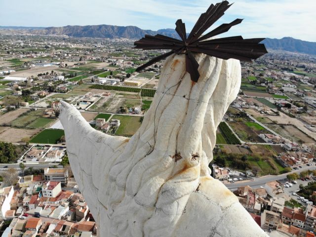 Huermur denuncia el mal estado del Cristo de Monteagudo - 4, Foto 4