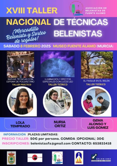 Fuente Álamo acoge el XVIII Taller Nacional de Técnicas Belenistas - 1, Foto 1