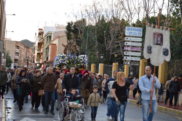 Los blanqueños acompañan a su Patrón San Roque hacia su retiro cuaresmal - 1, Foto 1