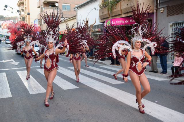 La Peña Tymbalia de Mula gana el desfile de peñas visitantes de Mazarrón - 1, Foto 1