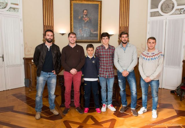 Dos jóvenes promesas del tenis cartagenero en el Palacio Consistorial - 3, Foto 3