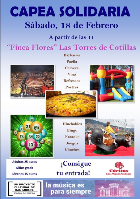 San Miguel organiza una capea a beneficio de Cáritas y para la construcción de un nuevo órgano - 1, Foto 1