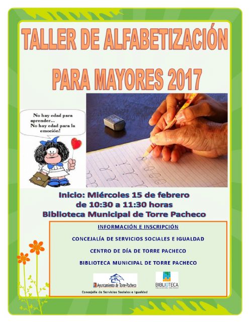 Curso de alfabetización para mayores en Torre Pacheco - 3, Foto 3