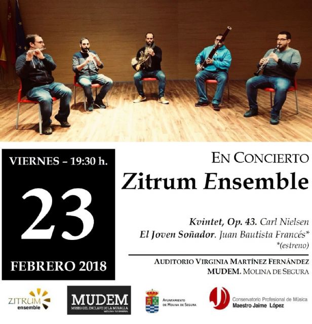 El Conservatorio Profesional de Música Maestro Jaime López de Molina de Segura organiza un recital de Bombardino y Piano, el lunes 19 de febrero, y otro de Zitrum Ensemble, el viernes 23 de febrero - 1, Foto 1